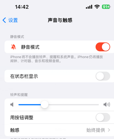 宁都苹果15Pro维修网点分享iPhone15Pro系列机型中隐藏静音图标 