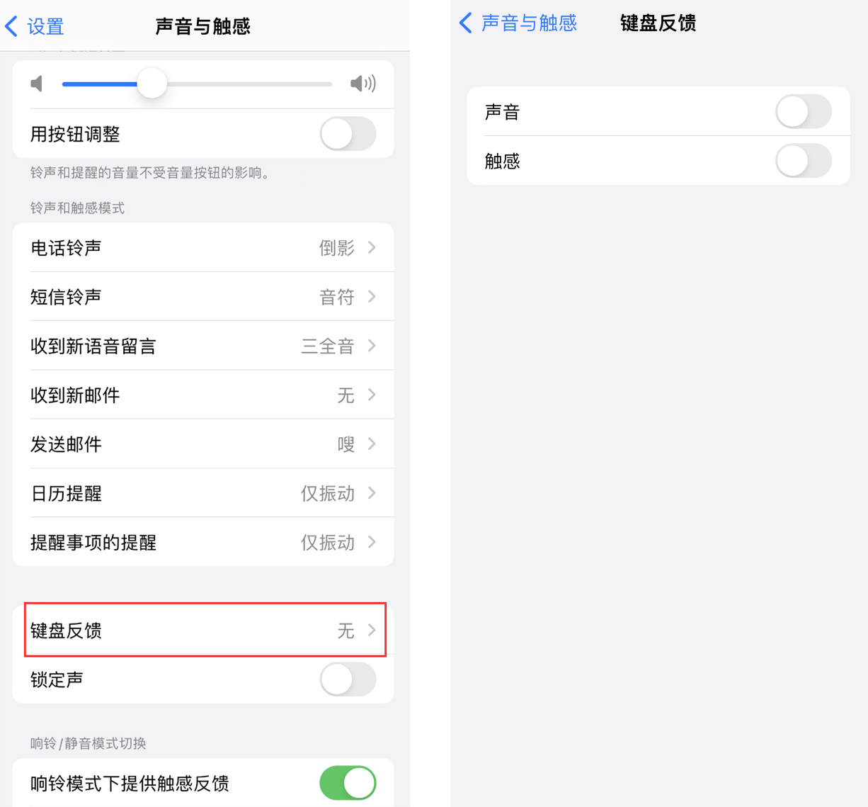 宁都苹果手机维修分享iOS 16 小细节：支持开启 iPhone 键盘声音及触感反馈 